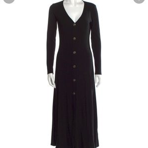 reformation v neck long dress-navy size XS